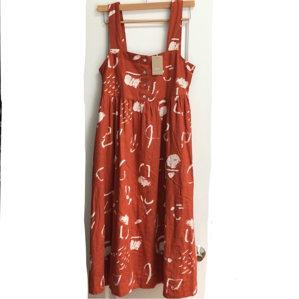 NWT MADEWELL *CURRENT SEASON* Madewell x Caroline Z Hurley Tank Midi Dress
